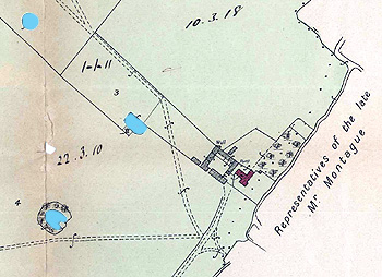 A map showing Aspley Hall Farmhouse in 1906 [BML10/1/13]